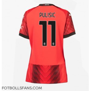 AC Milan Christian Pulisic #11 Replika Hemmatröja Damer 2023-24 Kortärmad